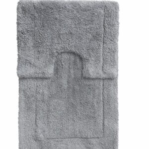 2-PIECE BORDER BATHROOM SET 100% COTTON