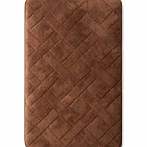 PLUSH MEMORY FOAM PLAIN BATH MAT -1 PIECE