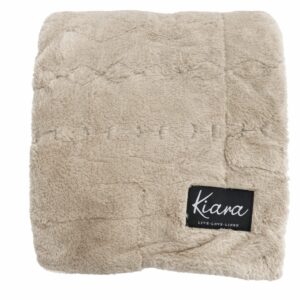 RUCHED RABBIT FUR WITH SHERPA THROW 180 X 200