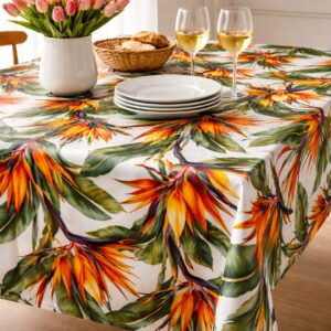 PRINTED VINYL PALM & STRELITZIA