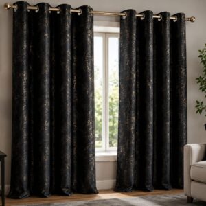 CARDUCCI VELVET VEIN UNLINED CURTAINS