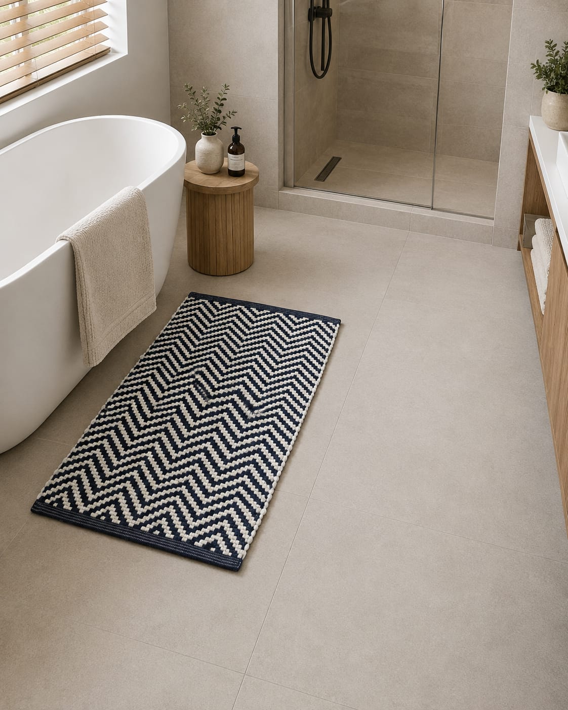 ZIG ZAG CHINDI RUG 60 X 120